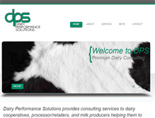 Tablet Screenshot of dairyperformancesolutions.com